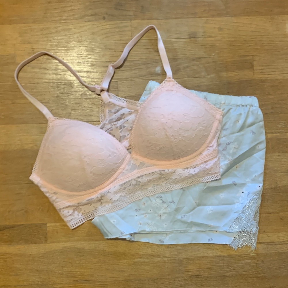 VS bralette & shorts